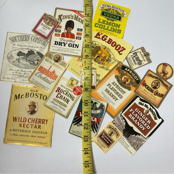 Mr. Boston / lot of vintage liquor labels. - Picture 5 of 6